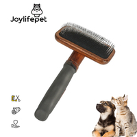 Brosse démêlante à coussin d'air en bambou pour chiens et chats, spécial poils bouclés, produits de toilettage pour animaux de compagnie, vente en gros