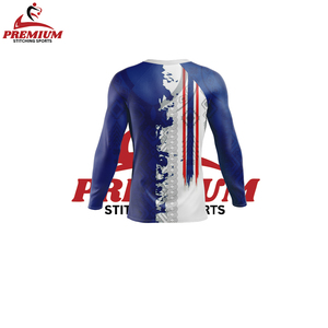 OEM Design <b>Compression</b> Mma Rash Guard Custom Sublimated Printed Mens Rash Guard - Product Image 2