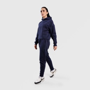 Pantalones Deportivos Raxe Azul Marino, Transpirables, de Cintura Media, Estilo Casual para Entrenamiento, para la Temporada de Otoño - Product Image 4
