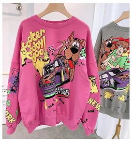 Sudadera de manga larga personalizada para mujer con capucha sin cuerda, diseño en relieve y decoración con insignia de logotipo frontal - Product Image 3