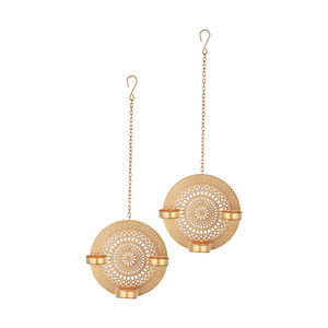 Charming Hanging <b>Tea</b> <b>Light</b> <b>Lantern</b> Perfect for Any Room Rustic Hanging <b>Tea</b> <b>Light</b> Holder Boho-Inspired Decor - Product Image 3