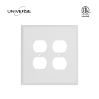 Cubierta de Interruptor de Pared Doble Personalizable de Gran Tamaño, Color Blanco, para PC, con Certificación ETL, para Estética Interior