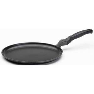 Crêpière antiadhésive en aluminium Risoli 28 cm, finition Soft Touch noire, compatible induction, 106IN 28TP - Product Image 1