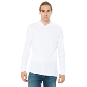 Camiseta con capucha de manga larga ajustada suave para hombre, sudaderas con capucha ligeras Bella + Canvas C3512, Sudadera con capucha Unisex - Product Image 1