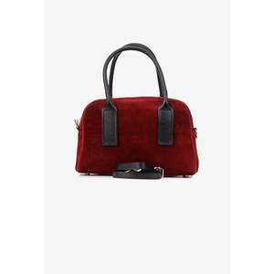 Borsa Classica Italiana Strutturata in Pelle Scamosciata con Chiusura a Patta e Due Cinghie - Resistente per Uso Quotidiano 25385 - Product Image 6