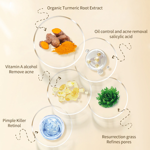 Produits de soin de la peau en marque privée, soin du visage, gommage corporel naturel au curcuma, savon anti-acné, ensemble de soin de la peau au curcuma biologique - Product Image 3
