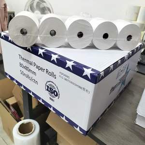 Paquet OEM 80x80mm Rouleau de papier thermique 57x40mm pour machine POS Rouleaux de papier sans noyau pour caisse enregistreuse 8mm/10mm - Product Image 2