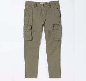 Pantalones cargo de talla grande para hombre, pantalones de viaje de lona ligeros y resistentes al desgaste con múltiples bolsillos para exteriores - Product Image 6