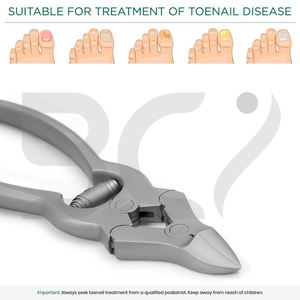 กรรไกรตัดเล็บเครื่องมือ podiatry สำหรับเล็บเท้าตัดขอบตรงหัวตัดมุมคีมตัดที่แข็งแกร่งแน่นอน - Product Image 3