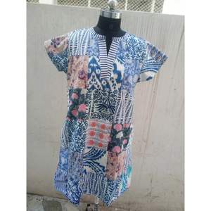 Vestido top de retazos para mujer, conjuntos para mujer - Product Image 3