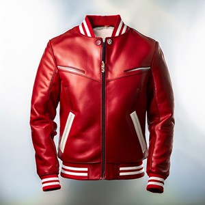 OEM personalizado Unisex Universidad Pop Chenille parches Logo bordado invierno Letterman Chicago lona transpirable Vintage Varsity - Product Image 4