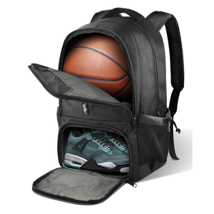Unisex High Quality Fashion Polyester Anti-Theft Zipper <b>Basketball</b> <b>Backpack</b> Customized Design Wholesale Price Sports Equipment - Product Image 4