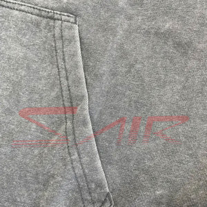 Sweat à capuche pour homme 100% coton de style vintage délavé à l'acide du fabricant OEM Logo personnalisable Streetwear pour l'hiver Motif solide - Product Image 4