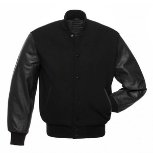 Veste en cuir sur mesure OEM avec broderie, patchs en chenille, veste d'hiver universelle avec motif de lettres - Product Image 2