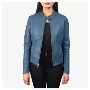 Vestes élégantes pour femmes Veste en cuir Vêtements d'extérieur pour dames Vestes de motard décontractées et à la mode OEM ODM Vente en gros en vrac - Product Image 5