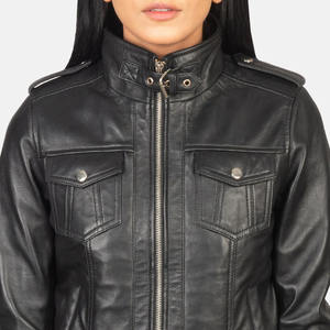 Venta al por mayor chaquetas de cuero genuino para mujer Última colección con diseño elegante de calidad superior y Embalaje seguro para la exportación - Product Image 5