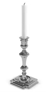 Lot de 2 bougeoirs de table en aluminium argenté Bougeoirs de luxe de qualité personnalisée Bougeoirs d'intérieur de mariage - Product Image 6