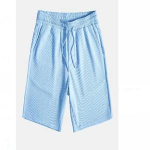 Chándales ligeros estampados para hombre, traje de playa de vacaciones sólido a la moda, camisa con botones de solapa de otoño, pantalones cortos, conjuntos informales de dos piezas - Product Image 5