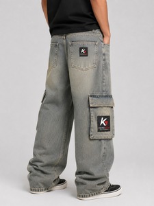 Pantalones Cargo Casuales para Hombre, 100% Algodón, Alta Calidad, Transpirables, Ligeros, con Cierre de Cremallera y Múltiples Bolsillos, Venta al Por Mayor - Product Image 3