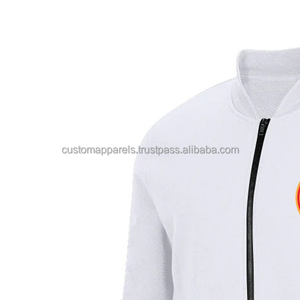 Chaqueta universitaria de inspiración vintage personalizada, cuello alto con decoración de bordado frontal, aspecto clásico retro, 2017 - Product Image 5