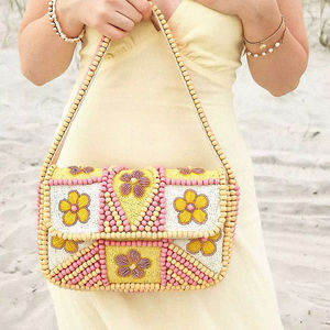 High End <b>Seed</b> Beaded Women Purse with Handmade Detailing for Parties and Events High Quality Handmade Women Bags - Product Image 1