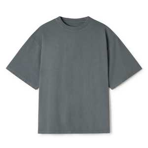 เสื้อยืดคอตตอนพิมพ์ลายตามสั่งจากโรงงานผู้ผลิต เนื้อผ้าหนา ทรงโอเวอร์ไซส์ ซักแล้ว สไตล์วินเทจ สำหรับผู้ชาย เสื้อยืดเปล่าสีพื้น ล้างสีแบบแอซิดวอช - Product Image 1