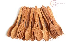 Ensemble de couverts en bois élégants et durables, réutilisables, compatibles lave-vaisselle, pour les repas quotidiens, l'utilisation en extérieur et les voyages - Product Image 6