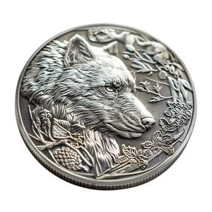 Pièce d'artisanat en métal personnalisée Pièce d'argent antique - Product Image 4