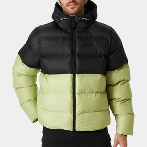 Blousons d'hiver personnalisés à capuche avec fermeture éclair et col montant Blouson d'aviateur imperméable Veste d'extérieur légère - Product Image 1