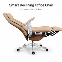 Chaise de bureau ergonomique inclinable moderne avec repose-pieds, chaise de direction intelligente pour le bureau à domicile