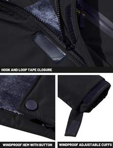 Parka de esquí y snowboard de invierno para hombre Chaqueta térmica con aislamiento de lana resistente al agua con capucha impermeable - Product Image 5