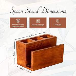 Porte-mouchoirs en bois fabriqué à la main écologique pour la salle à manger avec polissage lisse parfait pour la présentation au restaurant de luxe - Product Image 2