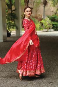 Style Bollywood Robe Anarkali Brodée Lourde Bonne Qualité Soie Taffetas Brodée Avec Entièrement Broderie Entièrement Cousue - Product Image 4