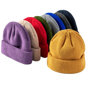 Bonnet tricoté d'hiver adulte personnalisé de haute qualité avec broderie chapeaux d'hiver nouveau design mode bonnets personnalisés unisexes - Product Image 1