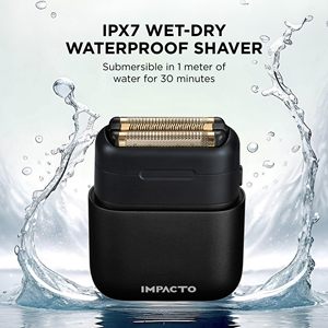 Afeitadora Higiénica de Triple Cuchilla Negra, Uso en Seco/Húmedo, Cabezal Magnético Reemplazable, 90 Minutos de Autonomía, Resistente al Agua IPX7, Lavable - Product Image 4