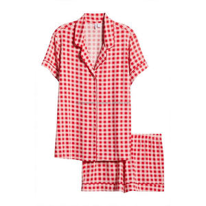 ชุดนอนสองชิ้นสำหรับผู้หญิง, ชุดนอนผ้าฝ้ายนุ่มใส่สบายชุดนอนแฟชั่นใหม่มีสไตล์ - Product Image 3