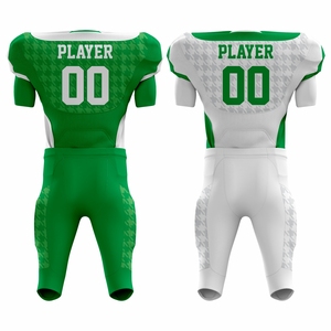 Uniformes de football américain réversibles personnalisables respirant manches courtes maillot grande taille imprimé caractéristiques pour les sports d'été - Product Image 2