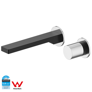 Filigrane en laiton DZR de luxe or brossé mitigeur de lavabo mural à une poignée - Product Image 6