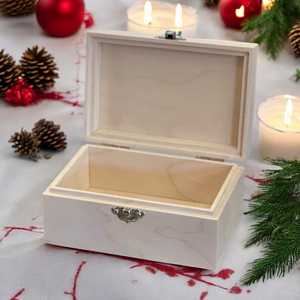 Caja de Madera Maciza Ecológica Pequeña Personalizada, Decoración del Hogar, Regalos de Boda y Artesanías, Letreros de Pared Hechos en India - Product Image 4