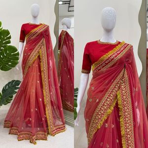 ส่าหรีผ้าไหมพรีเมี่ยมที่มีขอบตัดกันเหมาะสำหรับใช้ในสำนักงานและเป็นทางการในราคาที่ไม่แพงจากอินเดีย - Product Image 6