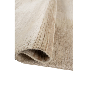 พรมขนสัตว์ผสมไหมถักมือลายAbstract รุ่น Aprezo Ebsh-07 สีไอวอรี่ สำหรับตกแต่งบ้าน รูปทรงสี่เหลี่ยมผืนผ้า เหมาะสำหรับห้องนั่งเล่น ห้องโถง ทางเข้าบ้าน - Product Image 2