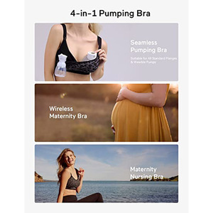 Perspective vente en gros soutien-gorge de maternité ajustable sans fil pour femmes, soutien-gorge de maintien du tire-lait multitâche et soutien-gorge d'allaitement OEM - Product Image 2