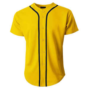 High Quality Men's Baseball Jerseys <b>Sports</b> Uniforms Tops Full Button Down Hip Hop Street wear <b>Shirts</b> - Product Image 1