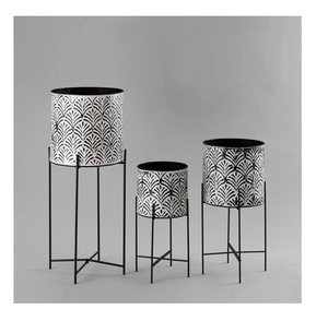 Handmade High Quality Stainless Steel Metal Planter with <b>Stand</b> Unique Design Heavy Duty Indoor and Garden Decor for Home Use - Product Image 3