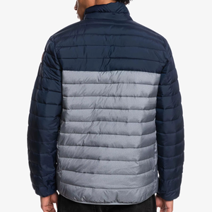 Chaqueta de plumón acolchada de alta calidad, personalizada, informal, impermeable, de invierno, para hombre, con cuello alto y acolchado. - Product Image 3