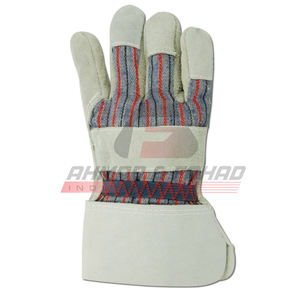 Wholesale Cheap Breathable Leather Safety <b>Gloves</b> for Outdoor Construction Winter-Suitable Safety Leather <b>Gloves</b> - Product Image 3