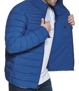 Chaqueta acolchada impermeable de invierno roja superventas, venta al por mayor, Impresión de logotipo personalizado, estilo largo suelto con cierre de cremallera - Product Image 5