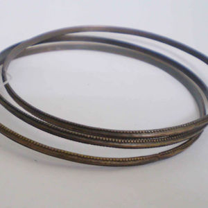 Trendy High Quality Handcrafted Antique Copper Bangle For Women Elegant Slim Beaded Design Jewelry Ethnic Fashion <b>Health</b> Care - Product Image 1