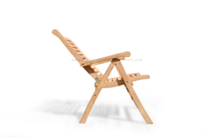 Sedie reclinabili da esterno in Teak per spiaggia o piscina - Product Image 5