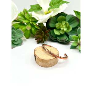 Shirley Collection Elegant <b>Copper</b> Plumber Fashion Cuff Bracelet - Product Image 3